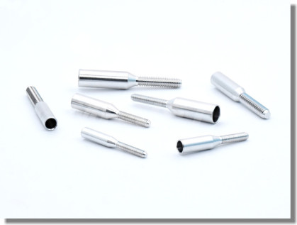 Aluminium couplers for carbon tube 4 mm/M2,5